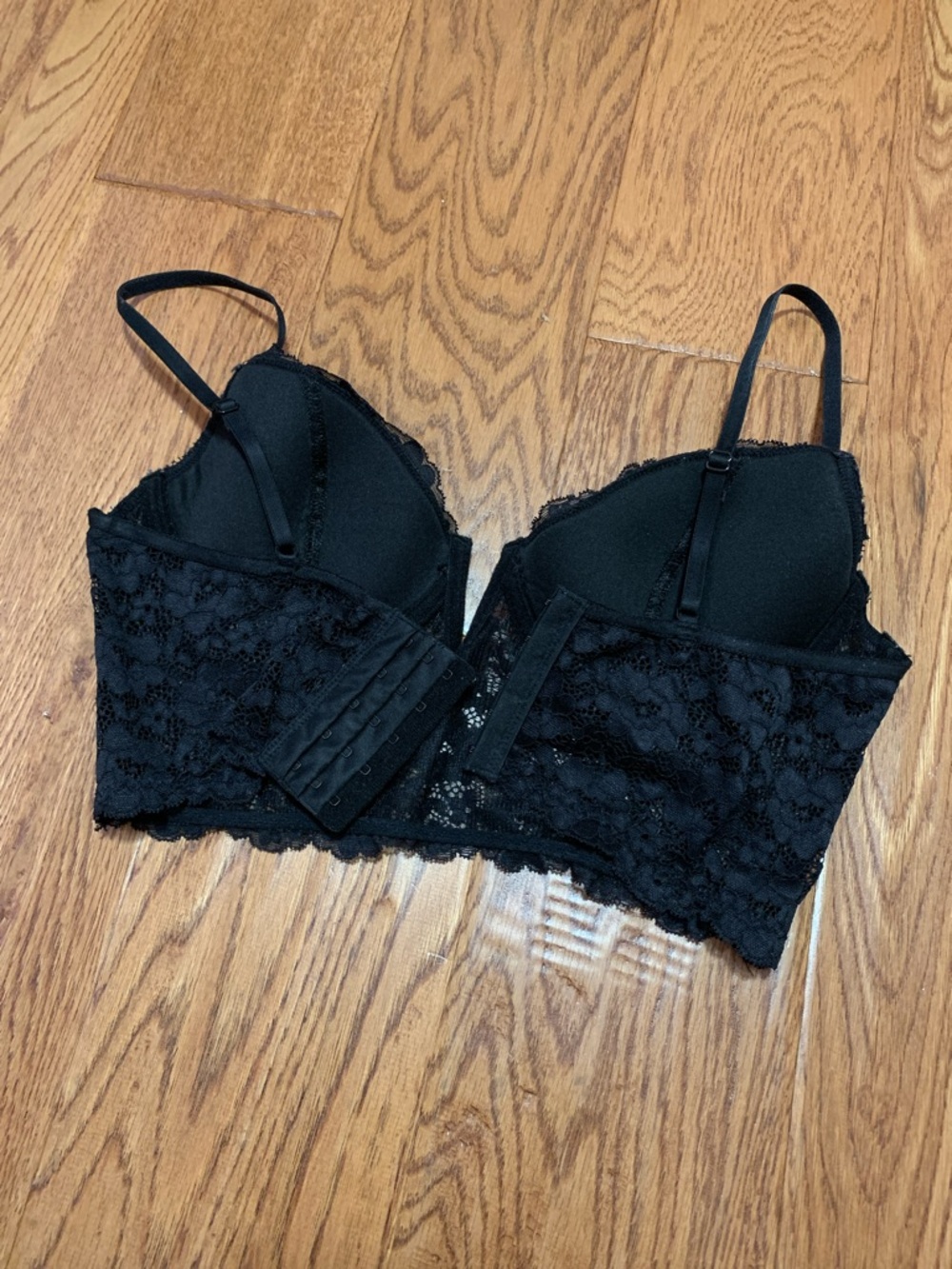 Garage Black Lace Longline Top
